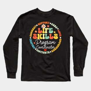 Groovy Life Skills Team Teacher Special Ed Sped Squad Long Sleeve T-Shirt